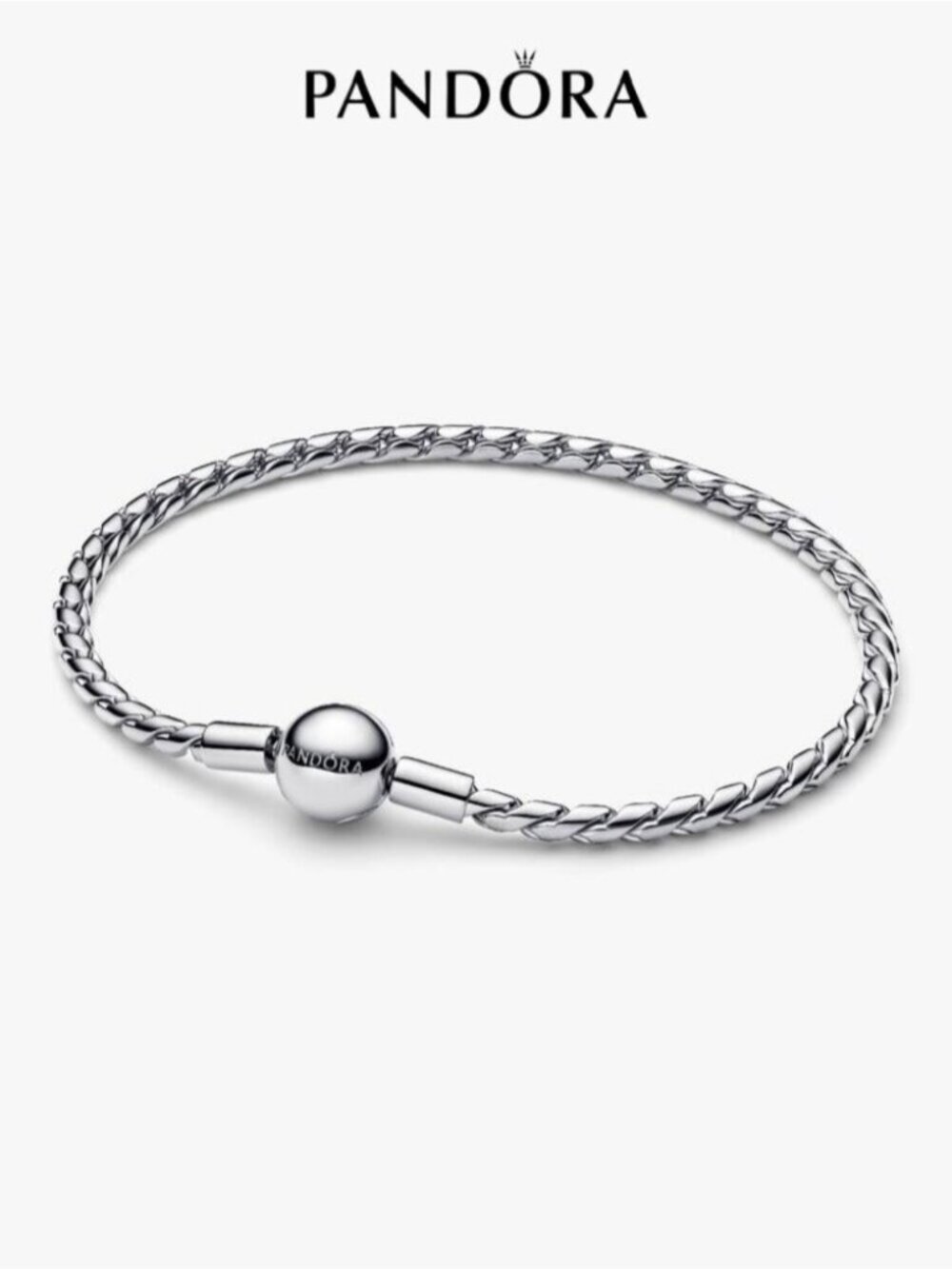 Pandora Round Clasp Wing Chain Bracelet